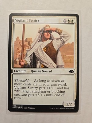 Vigilant Sentry - Dominaria Remastered - LP - Common - Creature - MTG