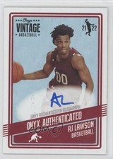 2021-22 Onyx Vintage Auto AJ Lawson #VAAL Auto 16az