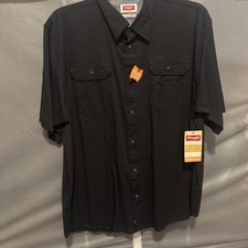 Wrangler Flex Comfort Shirt XL Black MWT Work Fishing Hiking Outdoors