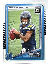 RATED ROOKIE CARD JALEN MILROE Seahawks 2025 Panini Donruss Optic Card #253