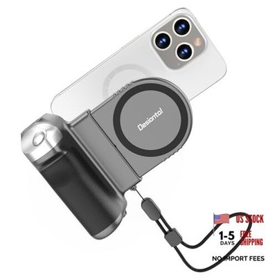 Magnetic Phone Camera Grip, 8X Suction DSLR Style Handle with Remote 