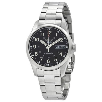 Seiko Men's 5 Sports Automatic Black Dial Watch - SRPJ81K1 NEW | eBay