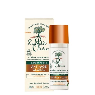 THE PETIT OLIVIER Anti-Aging-Creme Arganöl Hyaluronsäure Natürlich Frankreich 50