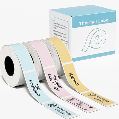 NELKO P21 Schriftband Selbstklebend 14x40mm 180 Stück Etikettenband