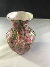 Fenton Glass Vase Murrhina Spangle Glass 5 1/2 inch Vase