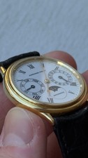 Audemars Piguet Moonphase 25589BA , w/ AP Buckle, 18K Yellow Gold Automatic 33mm 5