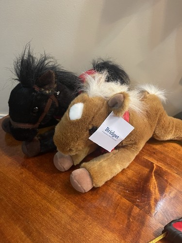 Lot Wells Fargo Legendary Pony Horse Plushes LOT OF 2 Bridgette And Mike