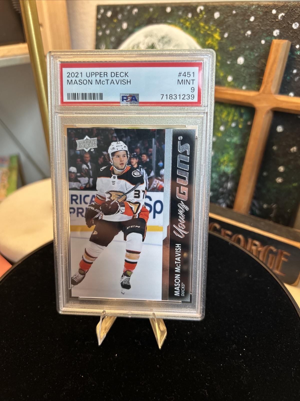 2021-22 Upper Deck Series 2 - Young Guns Mason McTavish #451 (RC) PSA 9