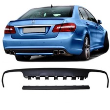 Mercedes E-Klasse W212 Diffusor Sto&szlig;stange Schwarz Matt + Leiste f&uuml;r E63 AMG