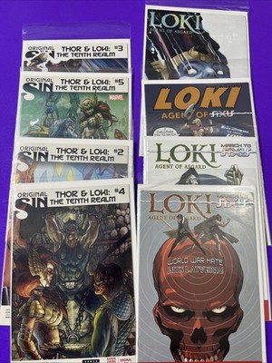 Loki Agent of Asgard & Thor Loki Tenth Realm Marvel Comic Lot 8 Comics