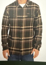 New Orvis Men s Heavyweight Double Brushed Flannel Shirt-Pine Plaid Color XL