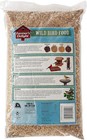 White 53002 Farmer’s Delight Wild Bird Food bag with green and blue birds, sunflower and millet seeds, 10 lb.