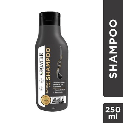 Orgatre Tea Tree, Ginger & Rosemary Anti-Dandruff Shampoo Soothes Scalp 250ml
