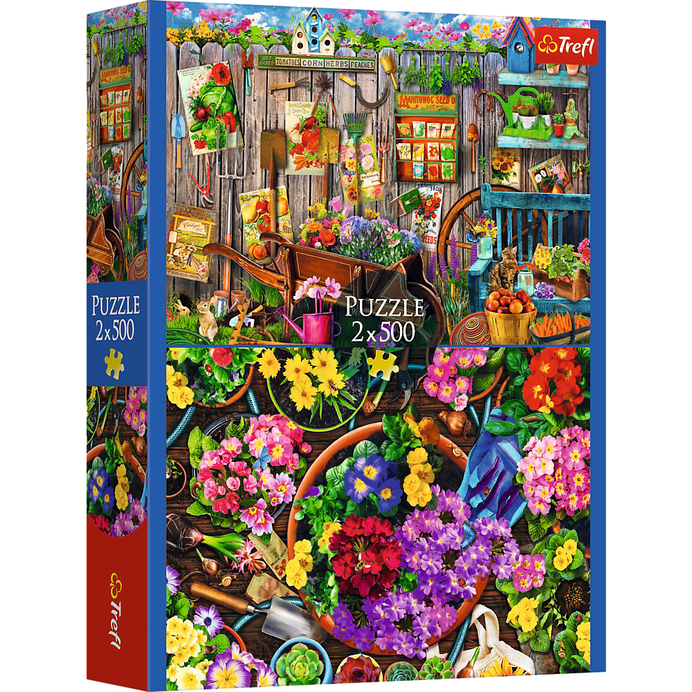 Trefl Mehrfarbig Puzzle 2 X 500 - Garten / Blumen (500 Teile) - Bild 2