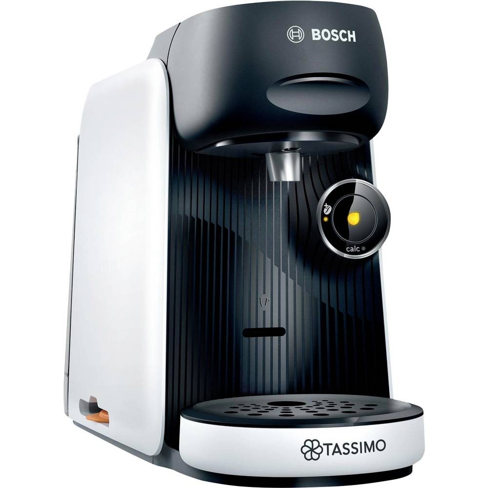 Machine à capsules Bosch Tassimo FINESSE noire et blanche pour café gourmand