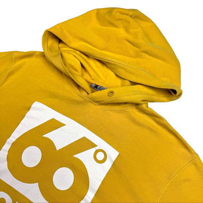 66° North Iceland Men's 100% Cotton Blend Logo Hoodie Gold   Small