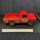 Vintage ‘70’s Tonka Pickup Truck Red w/Yellow/Blue Stripes Pressed Steel