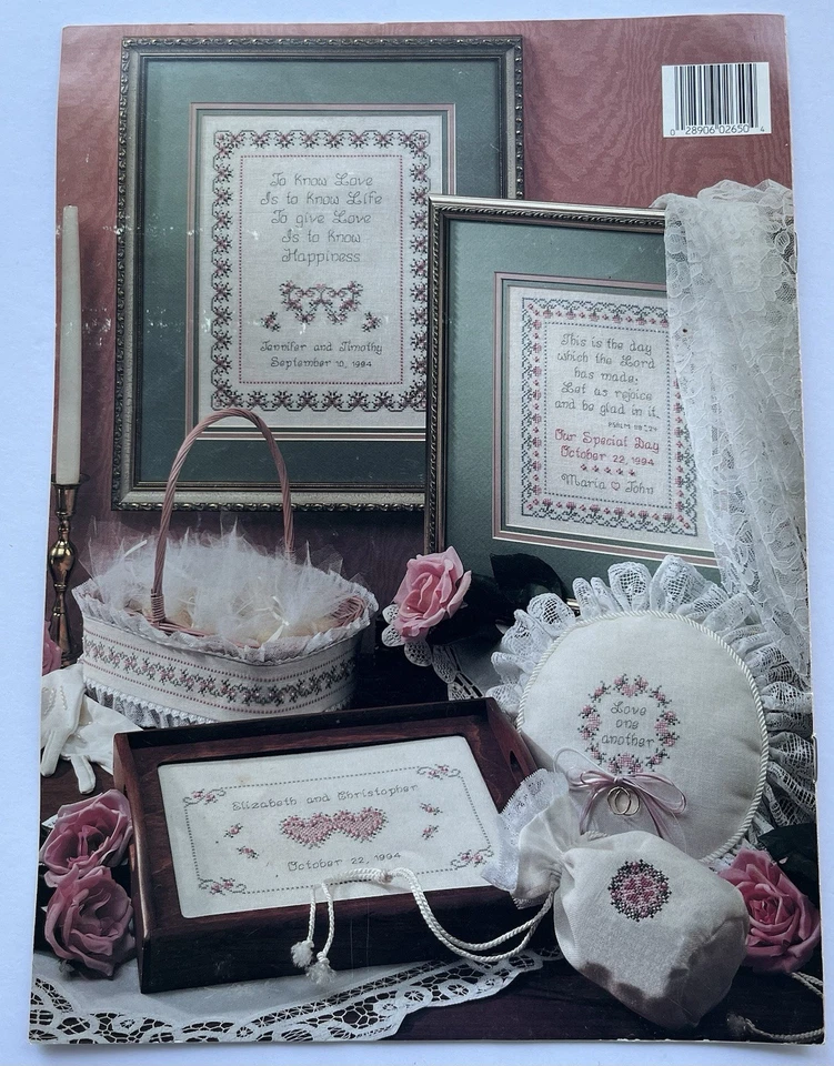 Lot Of 3 Leisure Arts Counted Cross Stitch Books Guardian Angel Love Marriage - Image 4 of 4
