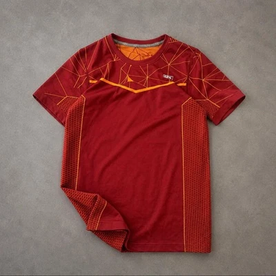 T-shirt de sport running rouge et jaune homme 42K neuf – Taille XL enfant S - Photo 1/4