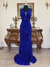 Women's Formal Sparkling shimmering and shiny Sequins Long Evening prom dress