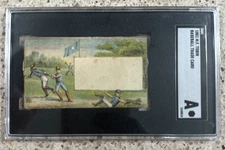 1881 M.F. Tobin BASEBALL TRADE CARD (NO ADVERTISER!) SGC A