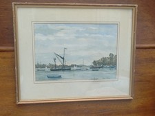 Thames barge at Pin Mill (on River Orwell, down river from Ipswich, Suffolk