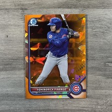 2022 Bowman Chrome Sapphire Yohendrick Pinango Orange Refractor  18/50 BCP-95