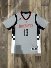 Adidas James Harden 2015 Silver Rocket Swingman Jersey Houston Rockets Size M!