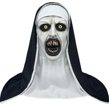 KamdFoen Nun Scary Latex Mask Halloween Party Horror One Size, Fang
