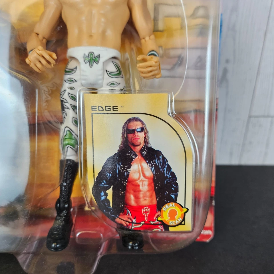 Figura de acción de lucha libre WWE Unrelenting Edge Jakks Pacific 2002 NUEVA Foto 2 de 4