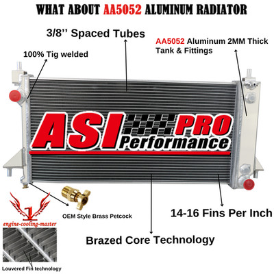 4 Row Radiator For 1996-2007 Ford Taurus 1996-2005 Mercury Sable 3.0L 3.4L V6 US