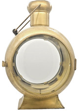 Lanterna luce vento metallo rotonda lampada ferroviaria 45 cm decorazione portacandele JM315