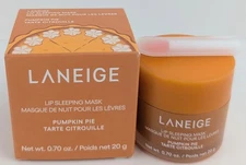 Laneige Pumpkin Pie Lip Sleeping Mask 20g/0.7oz. Full Size New In Box