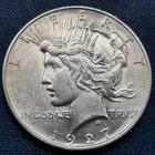 1927 D Peace Dollar $1 Silver High Grade BU UNC Uncirculated #93793