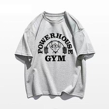 Men T-shirts Fitness Bodybuilding Cotton Shirt Oversized Rag Gym Sport Muscle.