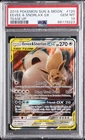 2019 POKEMON SUN & MOON TEAM UP #120 EEVEE & SNORLAX GX PSA 10