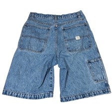 Y2K Unionbay Carpenter Denim Shorts Mens 32 Light Wash 90's Jorts Cargo Skater
