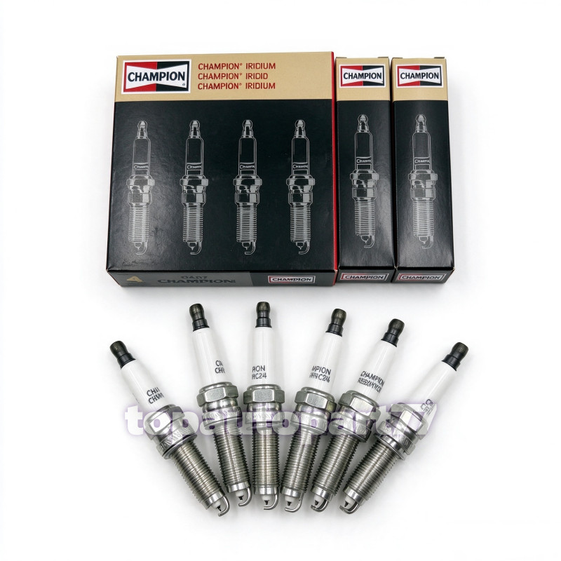 6X Champion 9407 Iridium Spark Plugs RER8ZWYCB4 ILZKR7B11 For Chrysler Honda