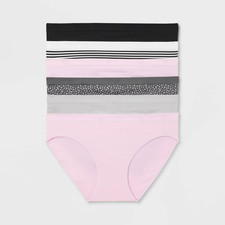 Women's 6pk Seamless Bikini Underwear - Auden  Assorted Color - Large - i25