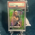 2024 Panini Prizm Rookies Drake Maye #329 Neon Green Pulsar Prizm (RC) PSA 9
