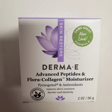 Derma E Advanced Peptides & Flora-Collagen Moisturizer 2 oz / 56 g Exp 04/2027