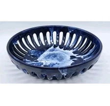 CERAMIC FRUIT CENTERPIECE LAVA-DESIGN CASTLES ITALY-70s-vintage