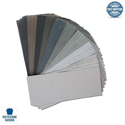 45 Pcs Wet & Dry Silicon Carbide Sandpaper Assortment 9x3.6in for Automotive ...