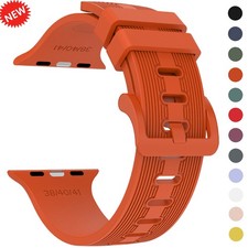 Adjustable Silicone Band for Apple Watch 12 11 10 9 8 7 6 5 4 3 2 SE/Ultra 49mm
