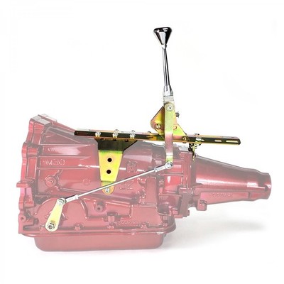 Deluxe Push Button Transmission Shifter Kit with 6 Chrome Arm for GM 4L60E