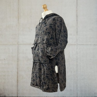 Engineered Garments Floral Jacquard Hooded Cotton Smock Fits Medium - Large