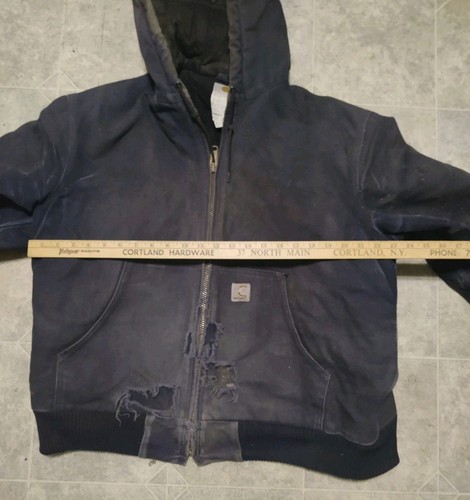 CARHARTT THRASHED 14806 JACKET DISTRESSED LARGE 0408 - Picture 4 of 16