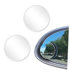 Car Blind Spot Mirror, HD Glass Side Blindspot Mirrors Adjustabe Round White