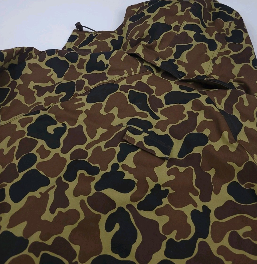 Vintage 80s Woolrich Duck Camouflage Gore Tex Lined Hooded Jacket Rare USA Made image 9