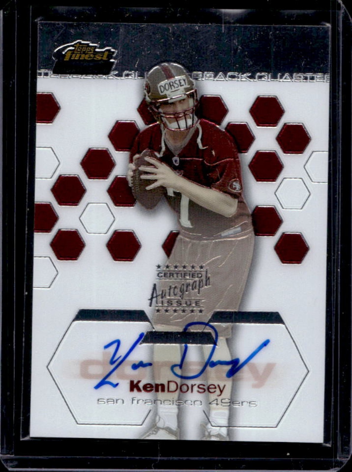 Ken Dorsey Finest #131 Autograph